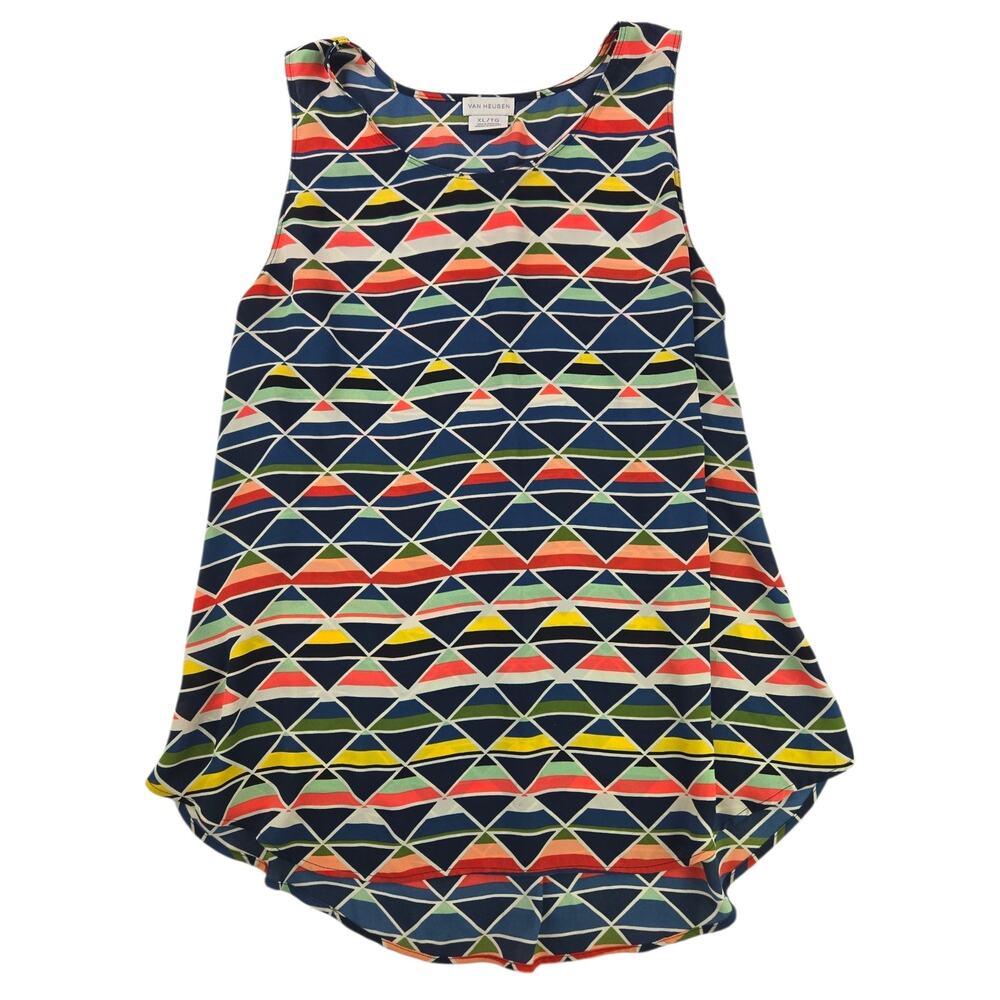 Van Heusen | Colorful Sleeveless Triangle Shirt | Size XL
